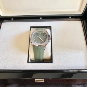 Patek Philippe 5168G Aquanaut white gold green dial