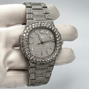 Buy Patek Philippe Nautilus 5711/1A Paved Stainless Steel After Market Diamond