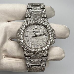 Buy Patek Philippe Nautilus 5711/1A Paved Stainless Steel After Market Diamond
