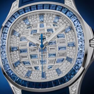 Patek Philippe 5268/461G Aquanaut Luce Haute Joaillerie White Gold Diamond/Sapphires Pave Dial