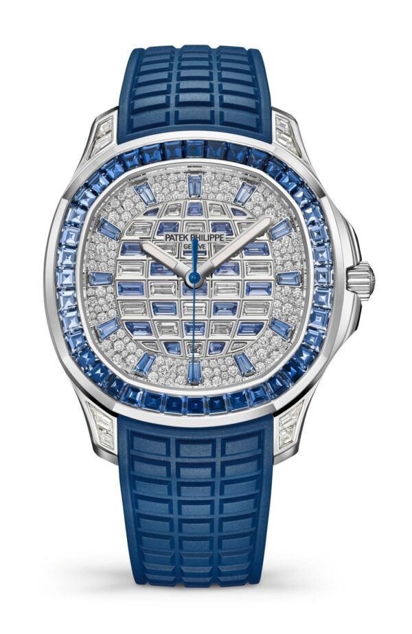 Patek Philippe 5268/461G Aquanaut Luce Haute Joaillerie White Gold Diamond/Sapphires Pave Dial - Image 8