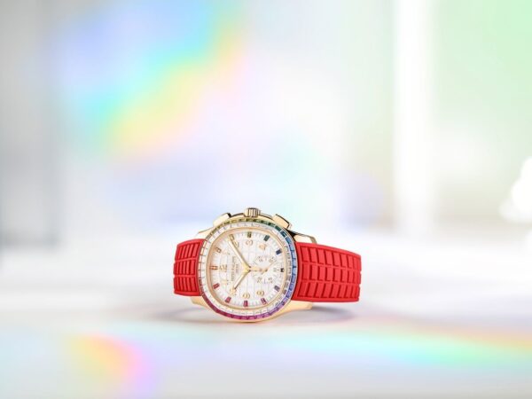 Buy Patek Philippe 7968/300R-001 Aquanaut Luce Rainbow Chronograph Rose Gold Diamond/Gems Mother of Pearl Sapphire - Image 6