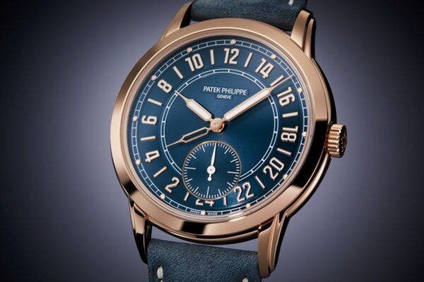 Buy Patek Philippe 5224R-001 Complications Calatrava 24-Hour Display Travel Time Rose Gold Blue Dial - Image 4