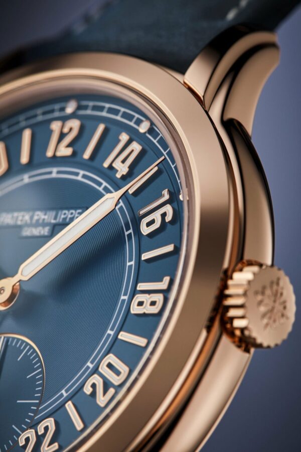 Buy Patek Philippe 5224R-001 Complications Calatrava 24-Hour Display Travel Time Rose Gold Blue Dial - Image 9