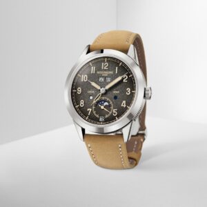 Buy Patek Philippe 5326G Complications Annual Calendar Travel Time White Gold Textured Grey Dial