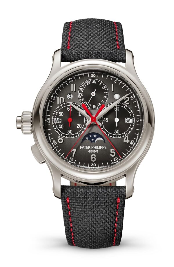 Buy Patek Philippe 5373P Grand Complications Split-seconds Monopusher Chronograph Left-Handers Perpetual Calendar Platinum Gray Dial - Image 12