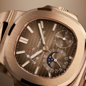 Buy Patek Philippe 5712/1R Nautilus Moon Phases Rose Gold Brown Black Dial