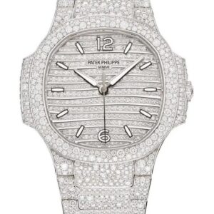 Buy Patek Philippe 7118/1450G-001 Nautilus Ladies White Gold/Diamond Paved