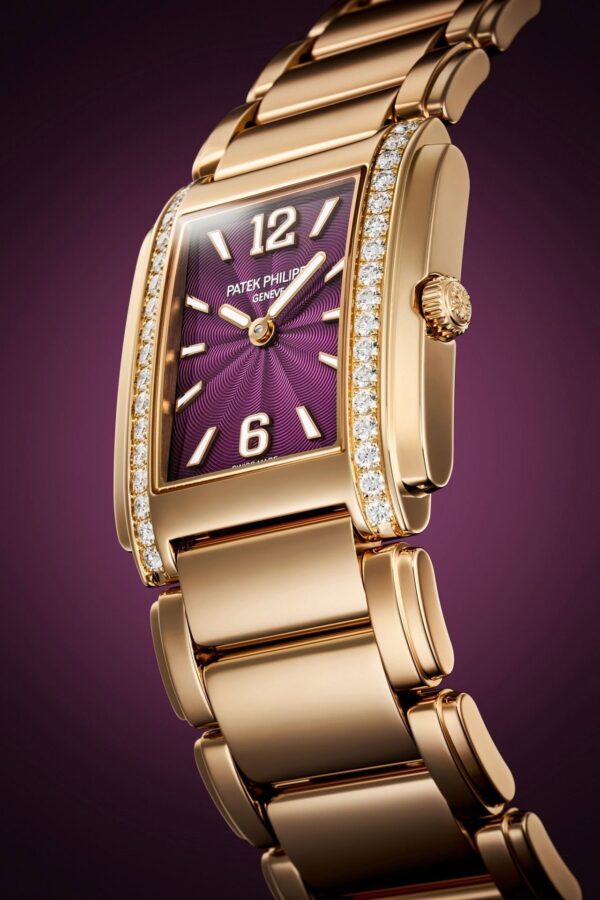 Buy Patek Philippe 4910/1201R-010 Twenty~4 Ladies Rose Gold/Diamonds Purple Dial - Image 7